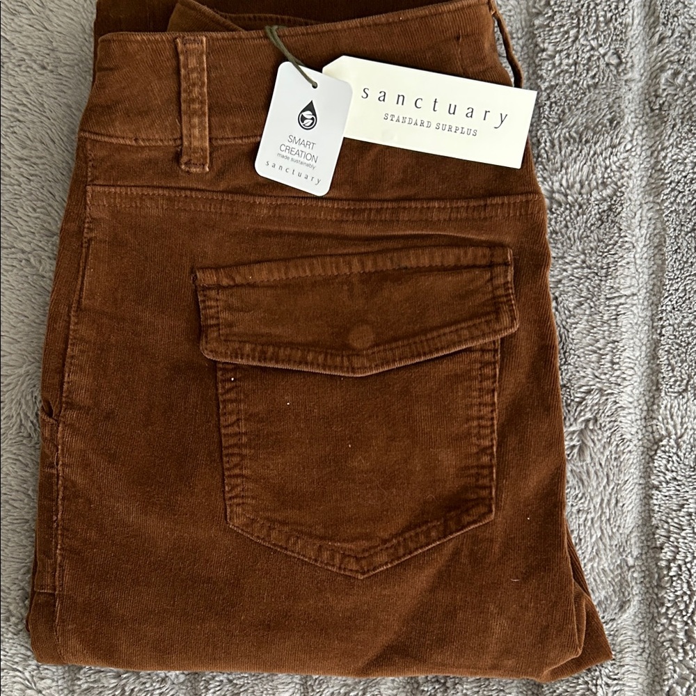 Sanctuary Men/ Women Rust Corduroy Jeans